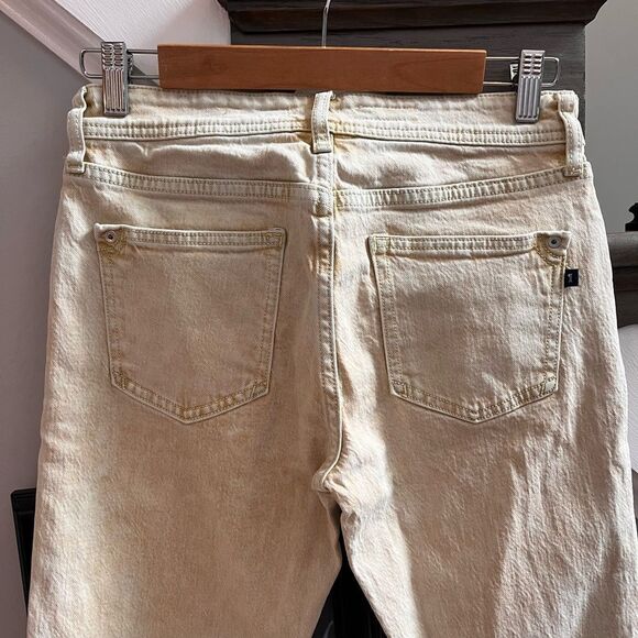 Pilcro Denim - Pilcro Anthropologie Sun Washed Mustard Slim Boyfriend Jeans sz 25